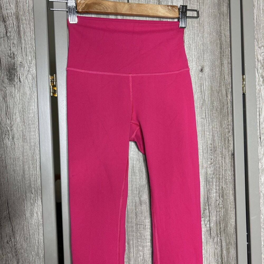 Lululemon Wunder Train Leggings Hot Pink - Picture 2 of 8